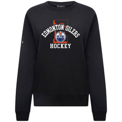 NHL Edmonton Oilers Levelwear Women's Yvette Limelight Big Letter Sweatshirt