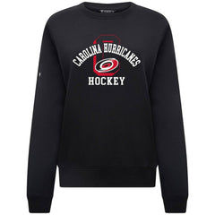 NHL Carolina Hurricanes Levelwear Women's Yvette Limelight Big Letter Sweatshirt