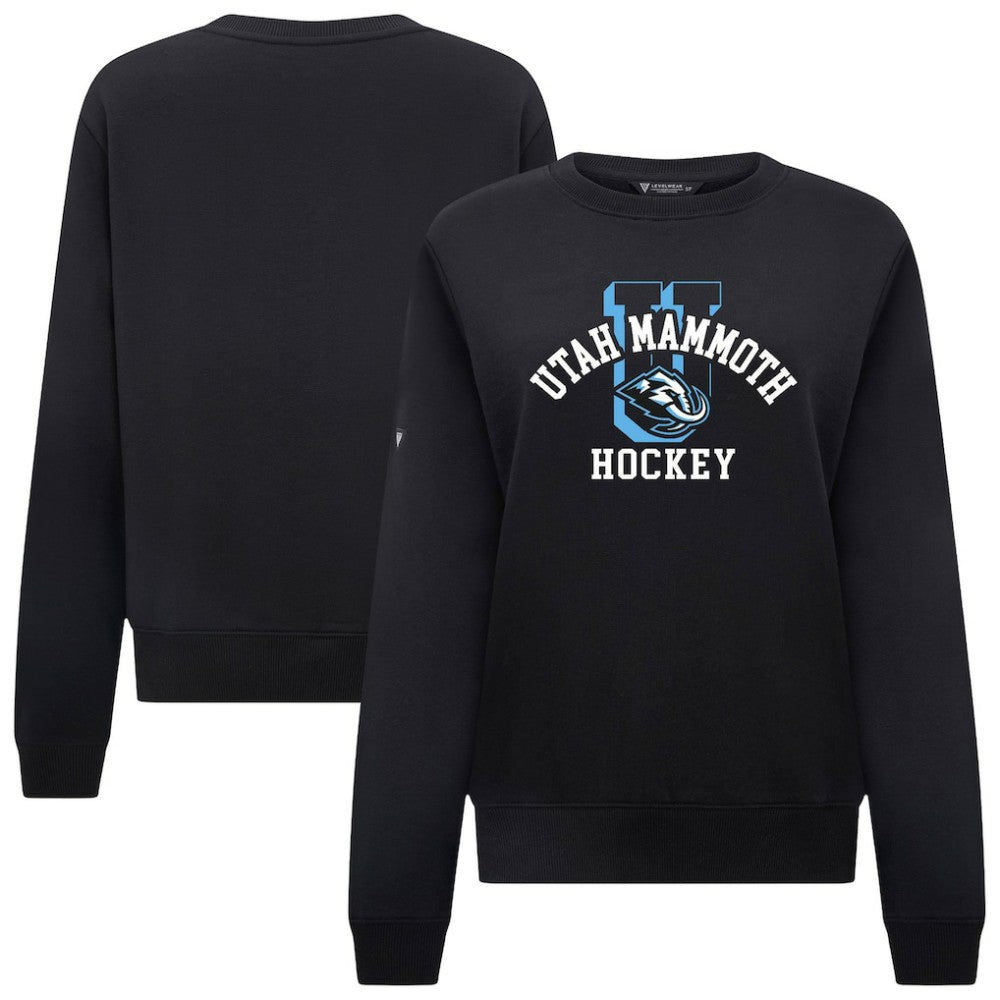 NHL Utah Mammoth Levelwear Women's Yvette Limelight Big Letter Sweatshirt