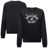 NHL Tampa Bay Lightning Levelwear Women's Yvette Limelight Big Letter Sweatshirt