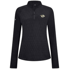 NHL Nashville Predators Levelwear Women's Spike Raglan Quarter-Zip Top