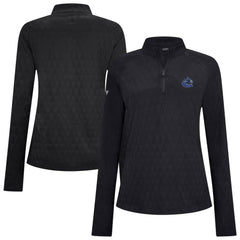 NHL Vancouver Canucks Levelwear Women's Spike Raglan Quarter-Zip Top