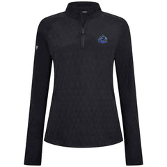 NHL Vancouver Canucks Levelwear Women's Spike Raglan Quarter-Zip Top