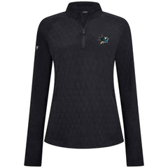 NHL San Jose Sharks Levelwear Women's Spike Raglan Quarter-Zip Top