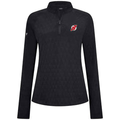 NHL New Jersey Devils Levelwear Women's Spike Raglan Quarter-Zip Top