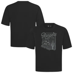 Black Texas Rangers Levelwear Sunrise Luxe Signature Knit T-Shirt