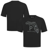 Black Pittsburgh Pirates Levelwear Sunrise Luxe Signature Knit T-Shirt