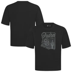 Black San Diego Padres Levelwear Sunrise Luxe Signature Knit T-Shirt