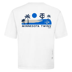 White Minnesota Twins Levelwear Panoramic Luxe Signature Knit T-Shirt