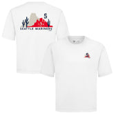 White Seattle Mariners Levelwear Panoramic Luxe Signature Knit T-Shirt