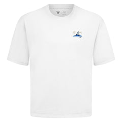 White Atlanta Braves Levelwear Panoramic Luxe Signature Knit T-Shirt
