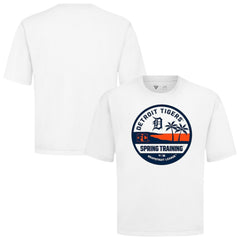 White Detroit Tigers Levelwear Spring Training Badge Luxe Signature Knit T-Shirt