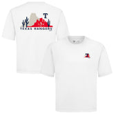 White Texas Rangers Levelwear Luxe Signature Knit T-Shirt