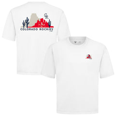 White Colorado Rockies Levelwear Luxe Signature Knit T-Shirt