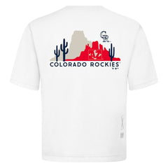White Colorado Rockies Levelwear Luxe Signature Knit T-Shirt