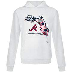 White Atlanta Braves Levelwear Sunrise Relay Hoodie