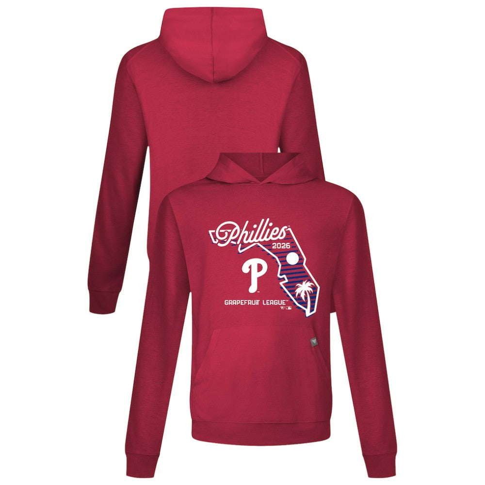 Red Philadelphia Phillies Levelwear Sunrise Relay Hoodie