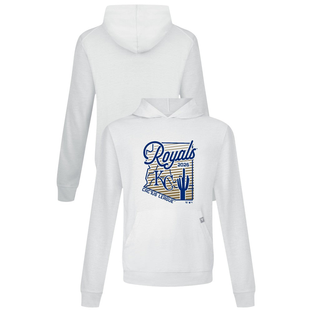 White Kansas City Royals Levelwear Sunrise Relay Hoodie