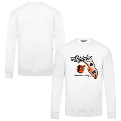 White Baltimore Orioles Levelwear Zane Sunrise Sweatshirt