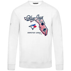 White Toronto Blue Jays Levelwear Zane Sunrise Sweatshirt