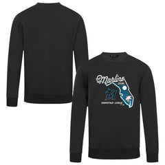 Black Miami Marlins Levelwear Zane Sunrise Sweatshirt