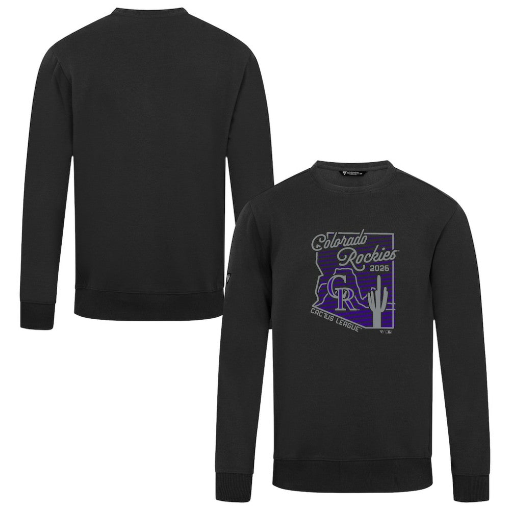 Black Colorado Rockies Levelwear Zane Sunrise Sweatshirt