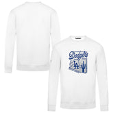 White Los Angeles Dodgers Levelwear Zane Sunrise Sweatshirt