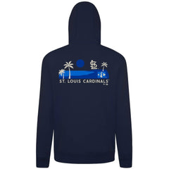 Navy St. Louis Cardinals Levelwear Panoramic Podium Hoodie