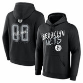 Brooklyn Nets Big & Tall Hustle Personalized Name & Number Hoodie