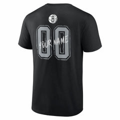 Brooklyn Nets Big & Tall Hustle Personalized Name & Number T-Shirt