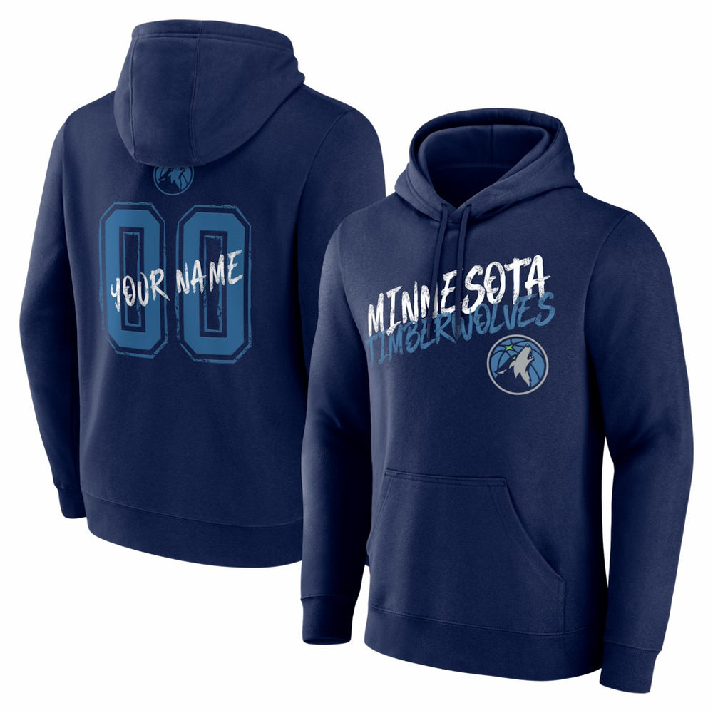 Minnesota Timberwolves Big & Tall Hustle Personalized Name & Number Hoodie
