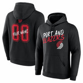 Portland Trail Blazers Big & Tall Hustle Personalized Name & Number Hoodie