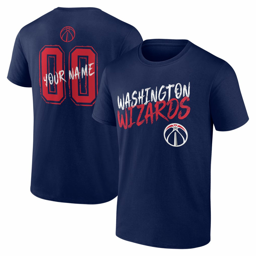 Washington Wizards Big & Tall Hustle Personalized Name & Number T-Shirt