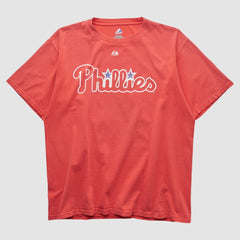 Red Philadelphia Phillies Majestic 2000s T-shirt