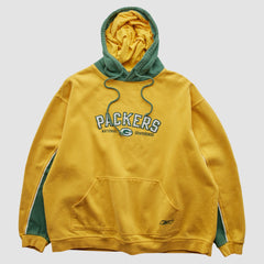 Reebok 2000s Hooded Pullover Sweatshirt - Green Bay Packers Pullover