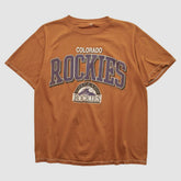 Orange Colorado Rockies 1999 T-shirt