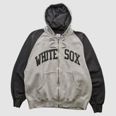 Heather Gray Chicago White Sox Majestic 2000s Hooded Full Zip Sweatshirt