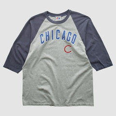Heather Gray Chicago Cubs Majestic 2000s T-shirt