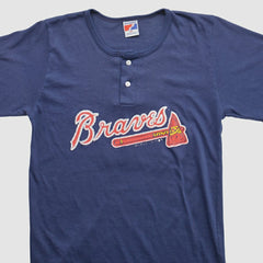 Navy Atlanta Braves Swingster 90s T-shirt