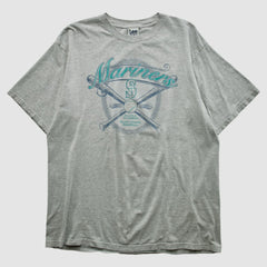 Heather Gray Seattle Mariners Lee Apparel 2001 T-shirt