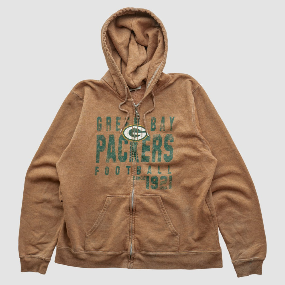 NFL 2000s Hooded Full Zip Sweatshirt - Green Bay Packers Sweatshirts