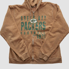 NFL 2000s Hooded Full Zip Sweatshirt - Green Bay Packers Sweatshirts
