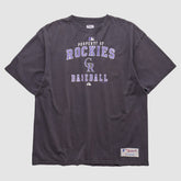Charcoal Colorado Rockies Majestic 2000s T-shirt