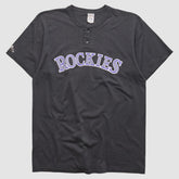 Black Colorado Rockies Majestic 2000s T-shirt