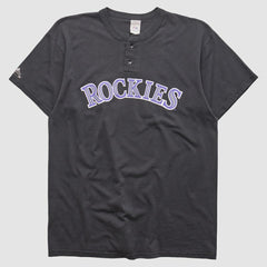 Black Colorado Rockies Majestic 2000s T-shirt
