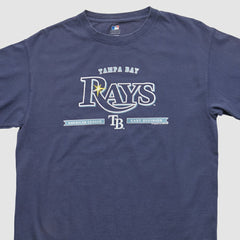 Navy Tampa Bay Rays MLB 2008 T-shirt