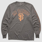 Dark Heather Gray San Francisco Giants MLB 2000s Long Sleeve T-shirt