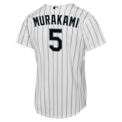 White Munetaka Murakami Chicago White Sox Nike Youth Home Replica Jersey