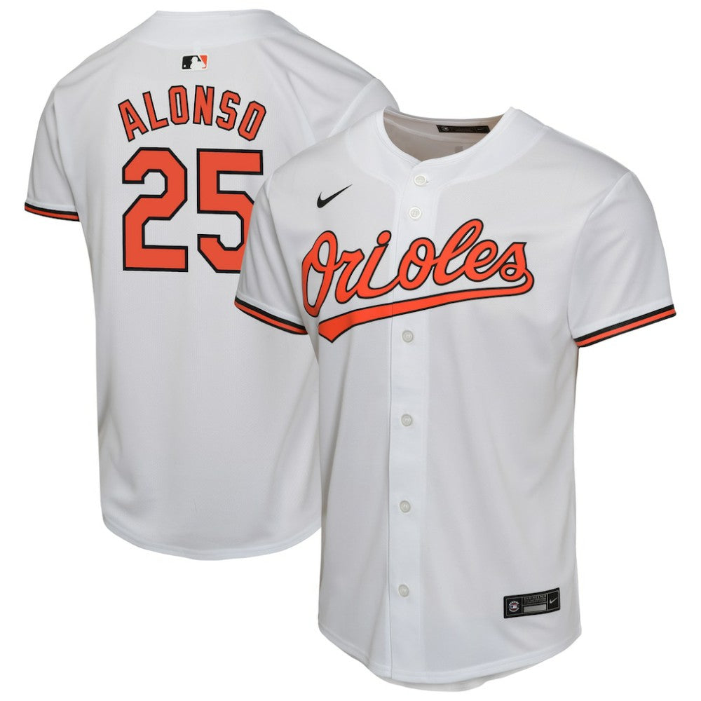 White Pete Alonso Baltimore Orioles Nike Youth Game Player Jersey