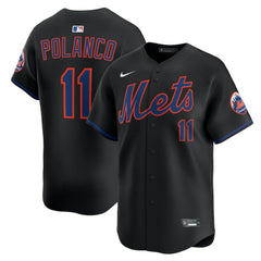 Black Jorge Polanco New York Mets Nike Alternate Limited Jersey